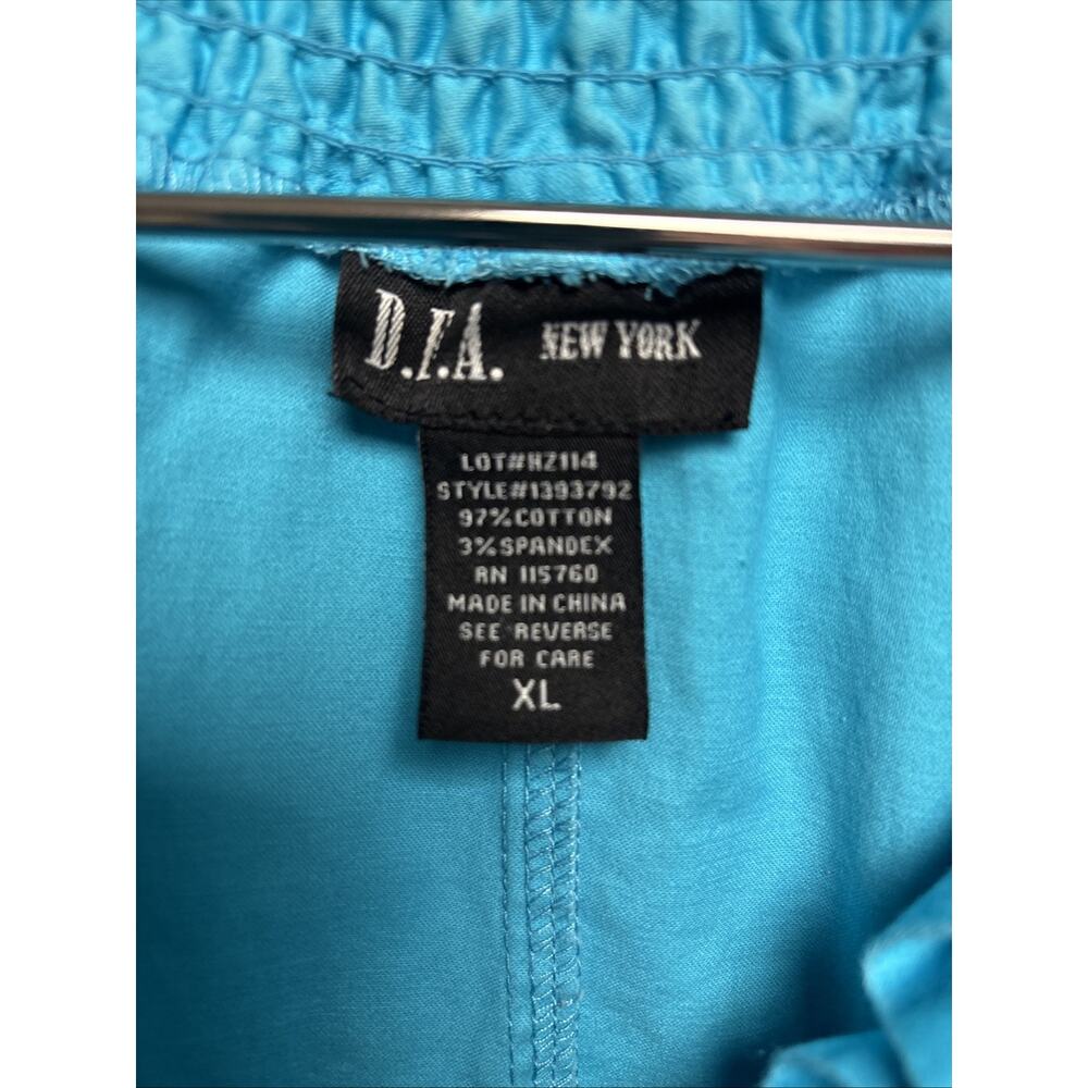 DFA New York 2 Pc Blue Ruffled Top & Multicolor Skirt - Size 14 - Picture 5 of 16